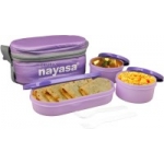 NAYASA PROCUTS - Nayasa Ny-Duplex 3 Containers Lunch Box
